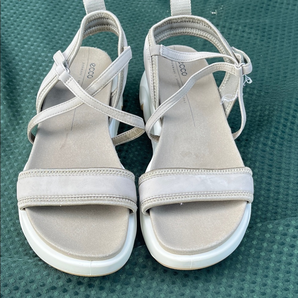 ECCO sandals Women's Light Green Sandals women’s 10-10‎ chunky
